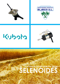 Agricola Blasco catalogo REPUESTOS MOTORES kubota solenoides precios